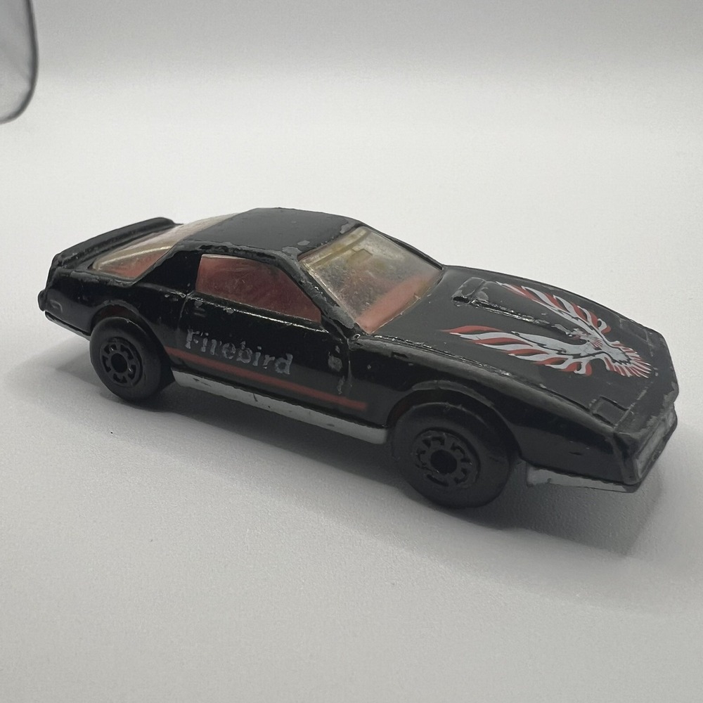 Matchbox No. 12 1982 Pontiac Firebird SE Black HEAVY WEAR